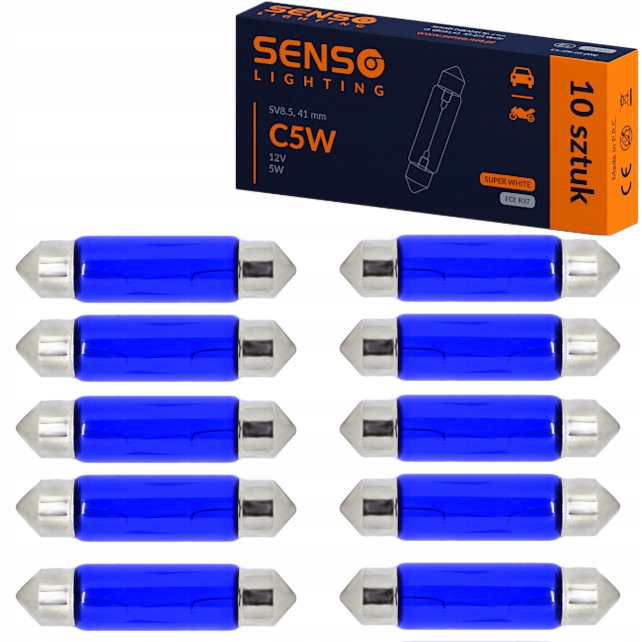 Żarówka Senso C5W 12V 41mm White x10sztuk