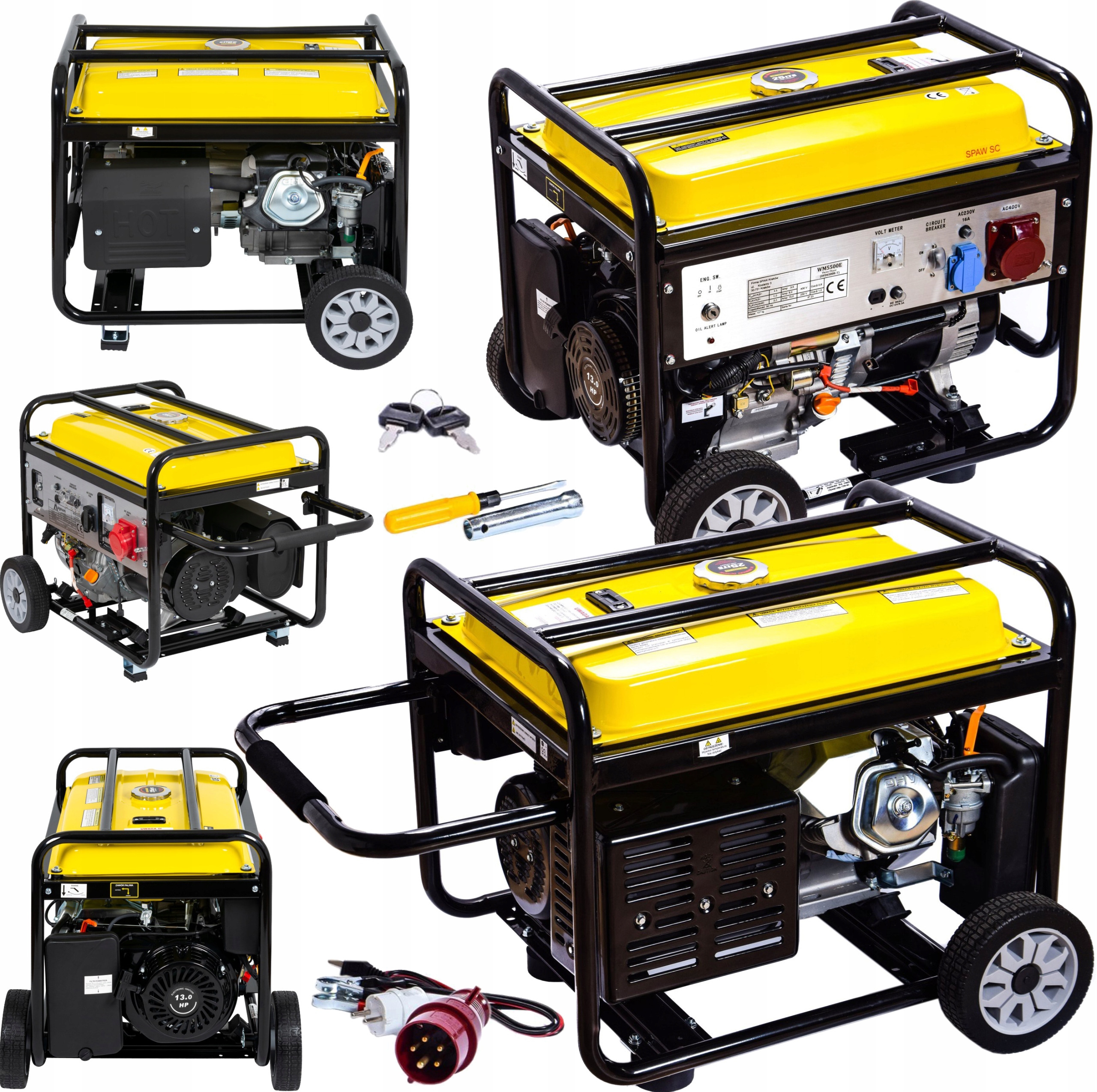 Přenosný Třífázový Generátor Magnum 13 Km 230 V 400 V Benzín