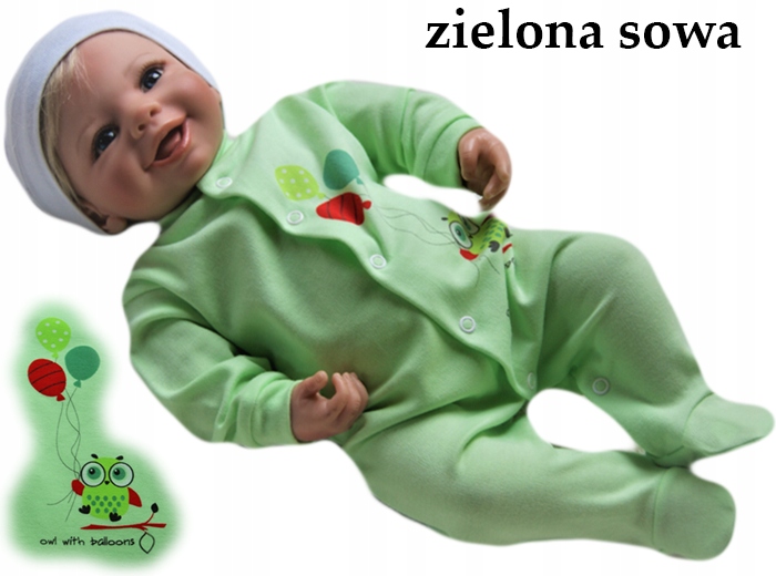 

Pajacyk pajac rozpinany śpioszki 74 bawełniany