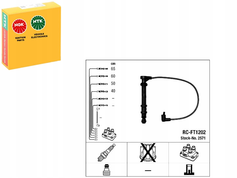 NGK2571 Výškové Kabely Fiat Asistent řidiče #33