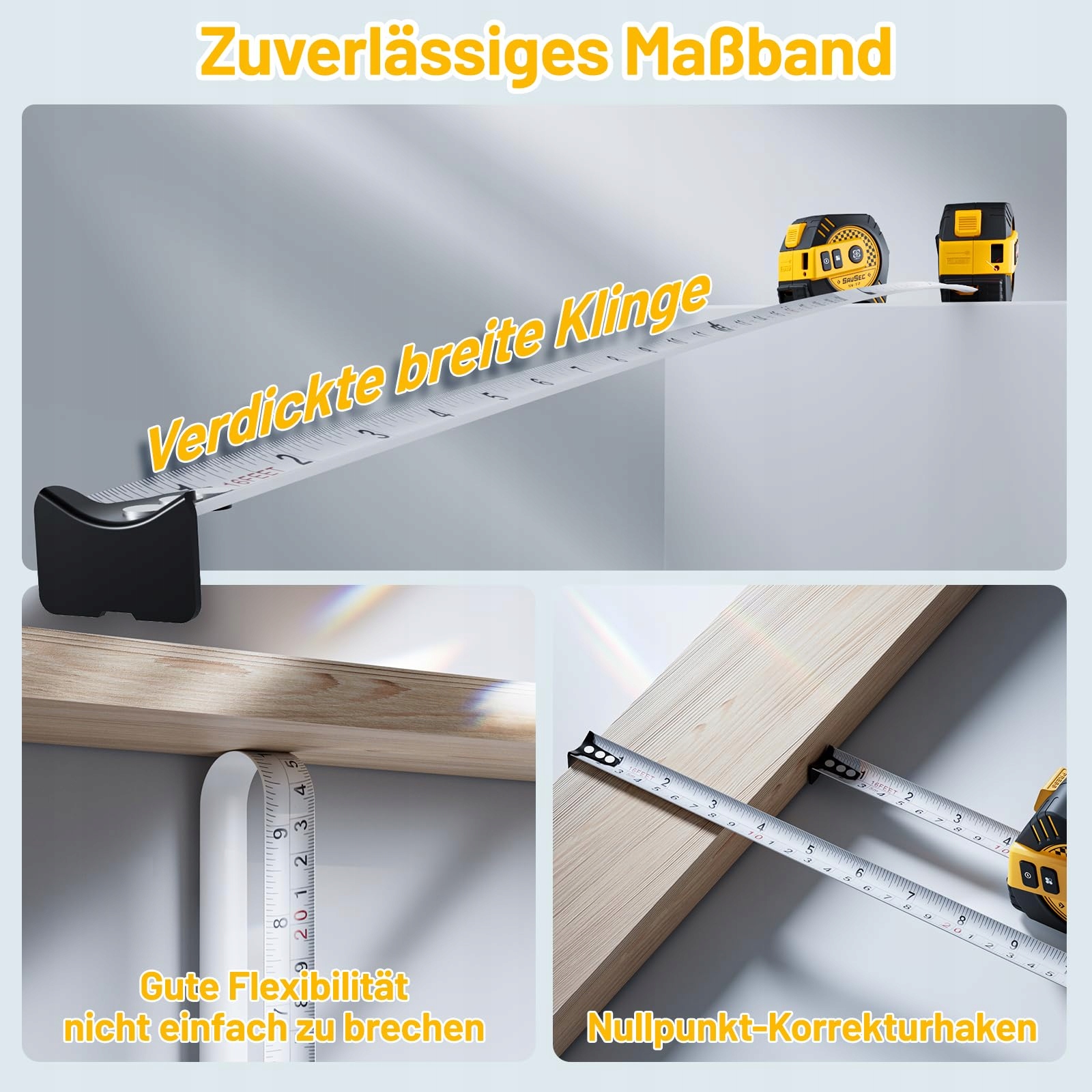 SAVSEC Laserowy Dalmierz 2w1 40m Cyfrowa Miarka LCD — miniatura 7