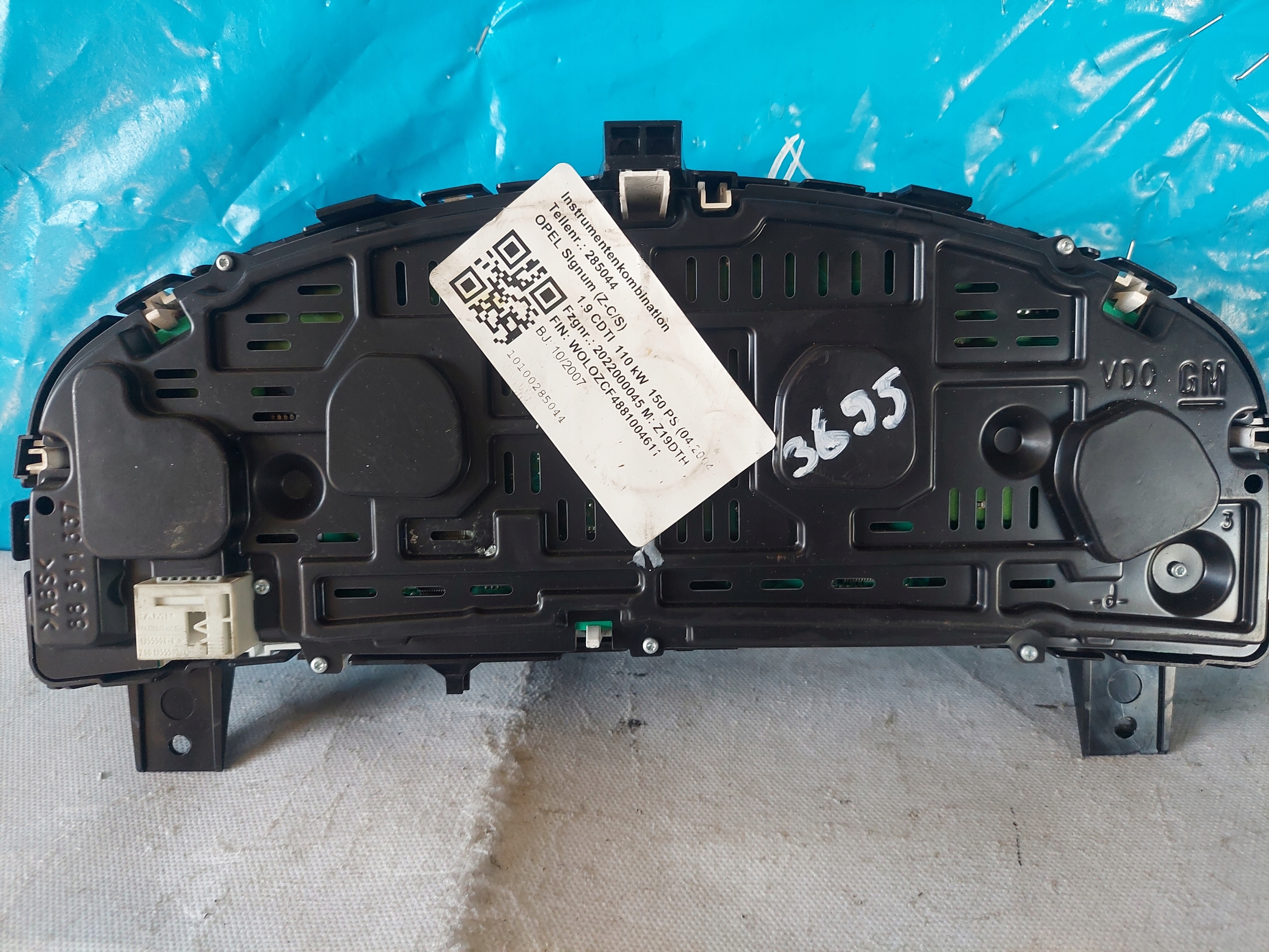 dials clock OPEL SIGNUM 1.9 CDTI 13193059RX