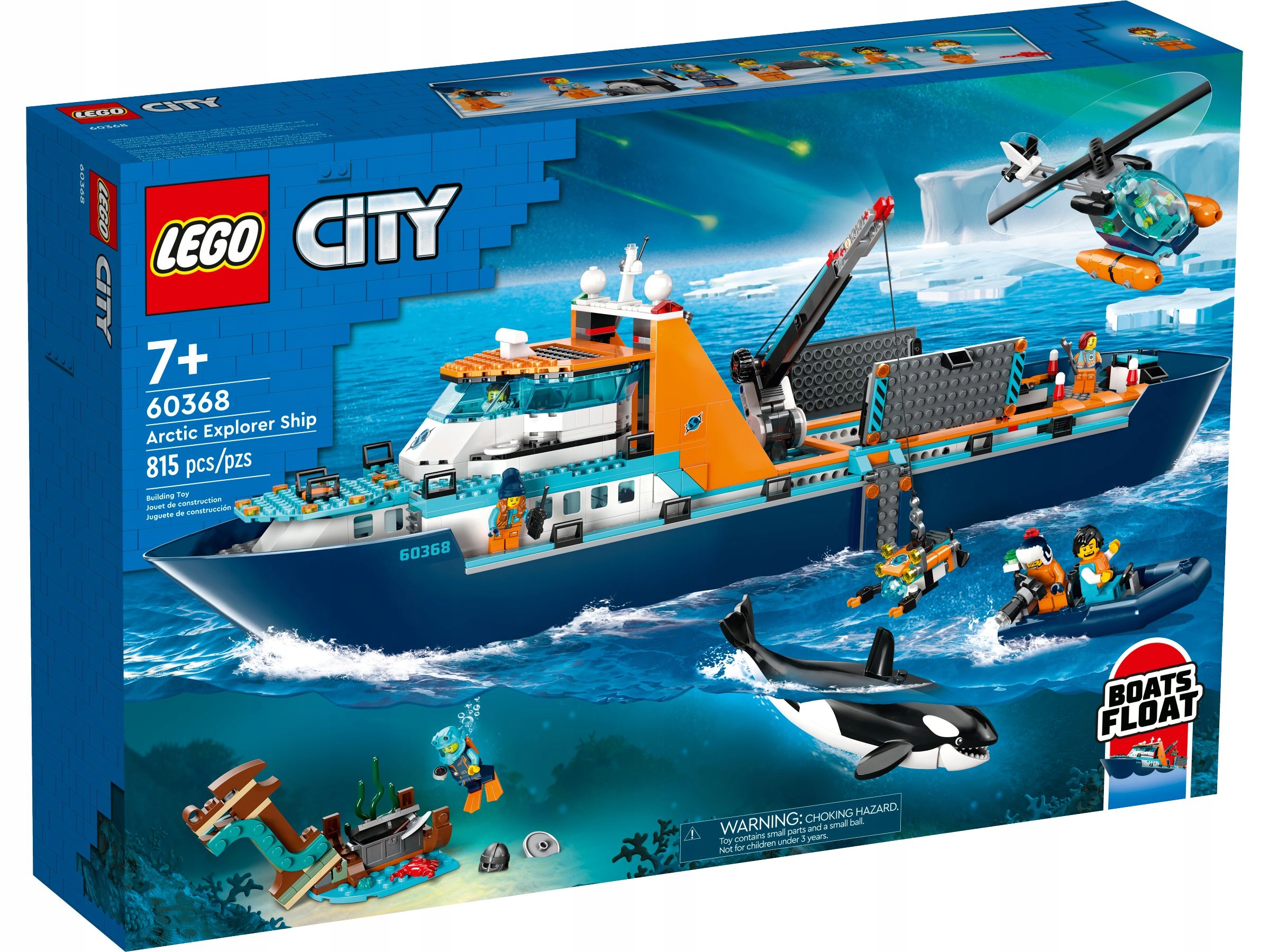 LEGO 60368 City Łódź badacza Arktyki (5702017416281) • Cena, Opinie • City  16700063997 • Allegro