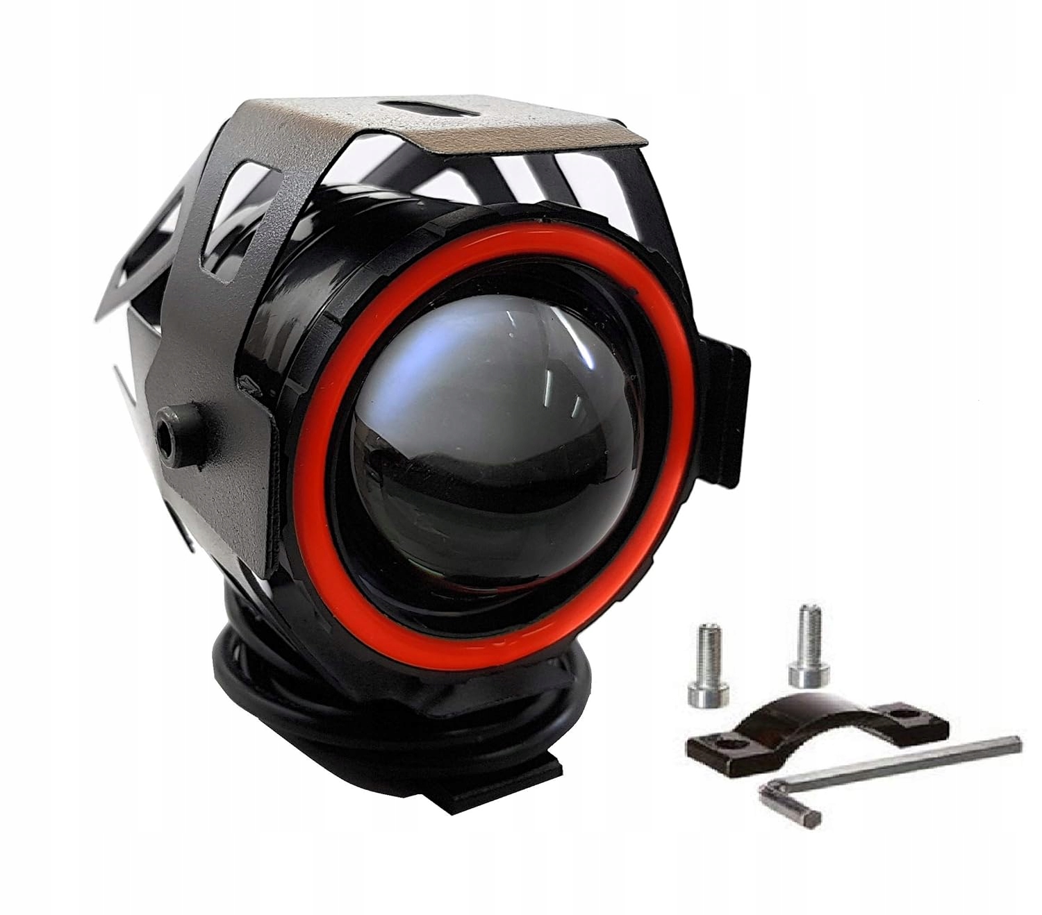 Halogen motocyklowy U7 LED 12v lightbar lampy lampa ring