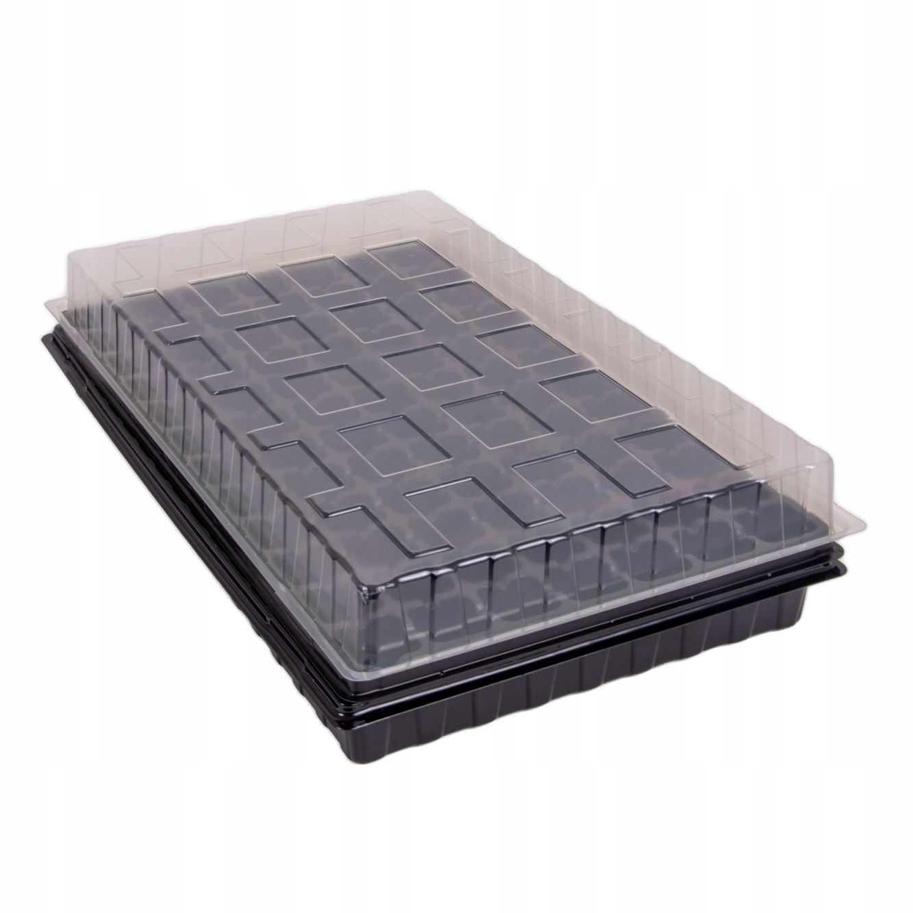 Mini szklarnia wielodoniczka 84 komórki z podstawką i przykrywką do wysiewu Kod producenta GP13131_T35_P