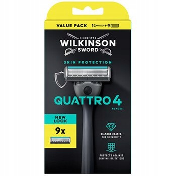 Wilkinson Sword Quattro 4 Skin Protection Holicí strojek 9 hlavic