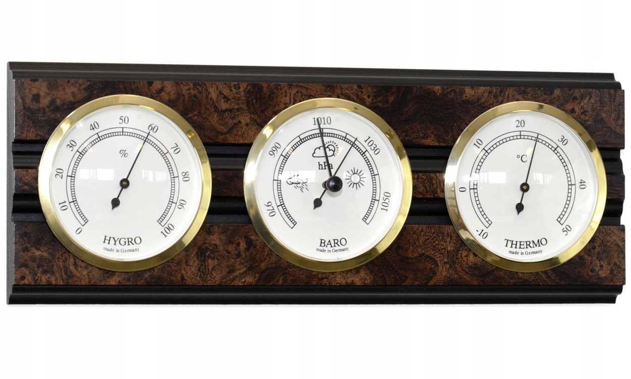Stacja Pogody Barometr Higrometr Termometr Tfa 2039.78-WA 34x12 cm