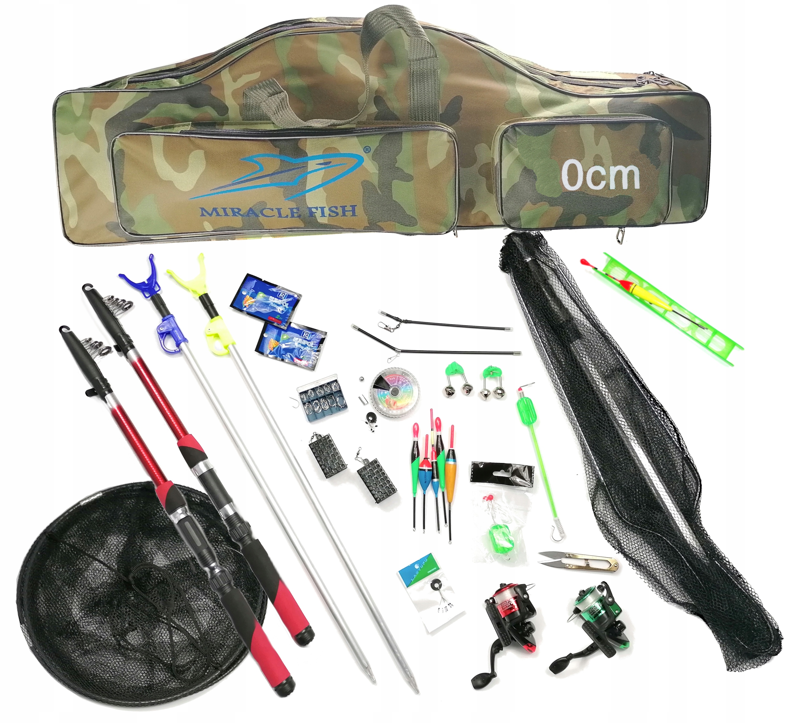 Rybářský set 3,6 2 x prut2 x kolečkový obal