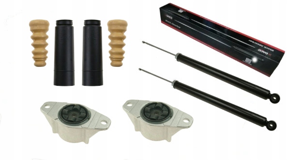 2x amortyzatory + osłony poduszki MAZDA 3 BK 5 CW CR18 tył