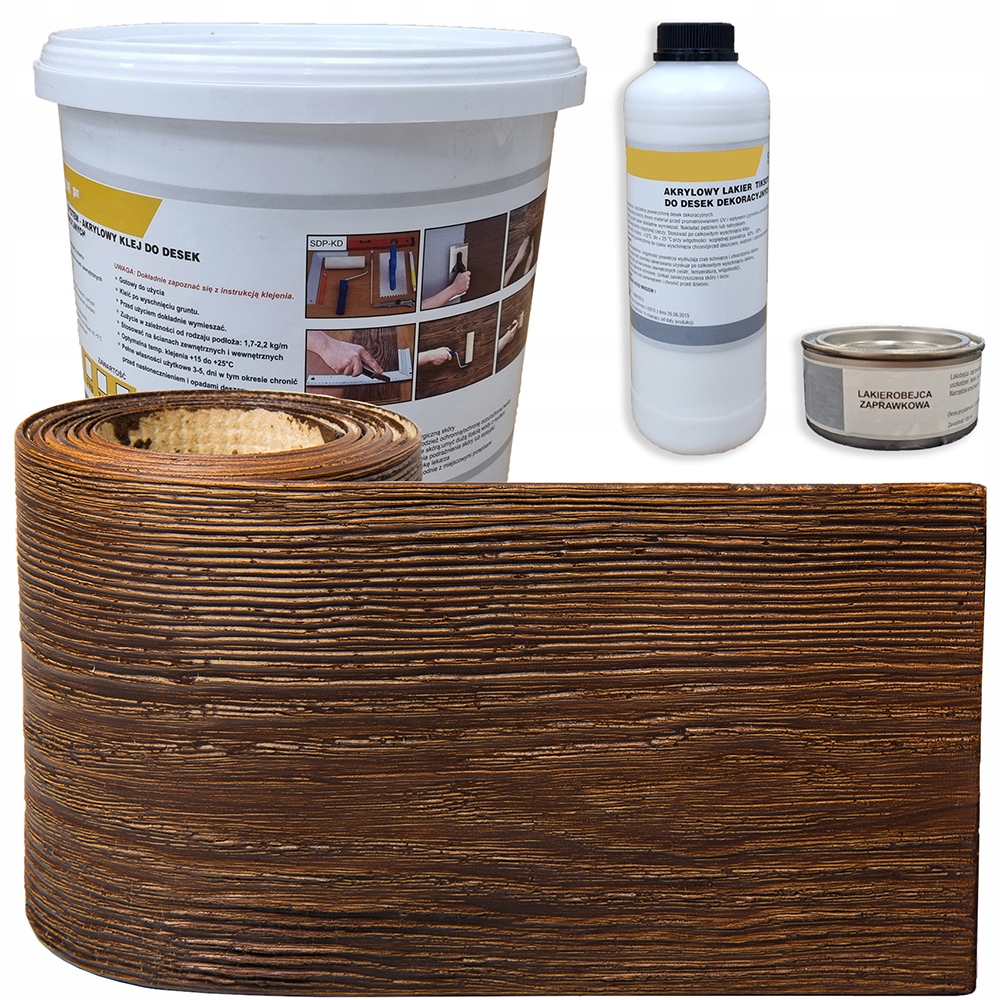 Fasádní desky Dekorativní deska 16 cm Sada 1 m² Tmavý Dub Ořech