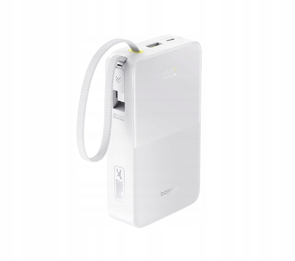 Powerbank Baseus EnerFill FC51 20000 Bipow 2 Pro 22,5W Biały Kabel Usb-c