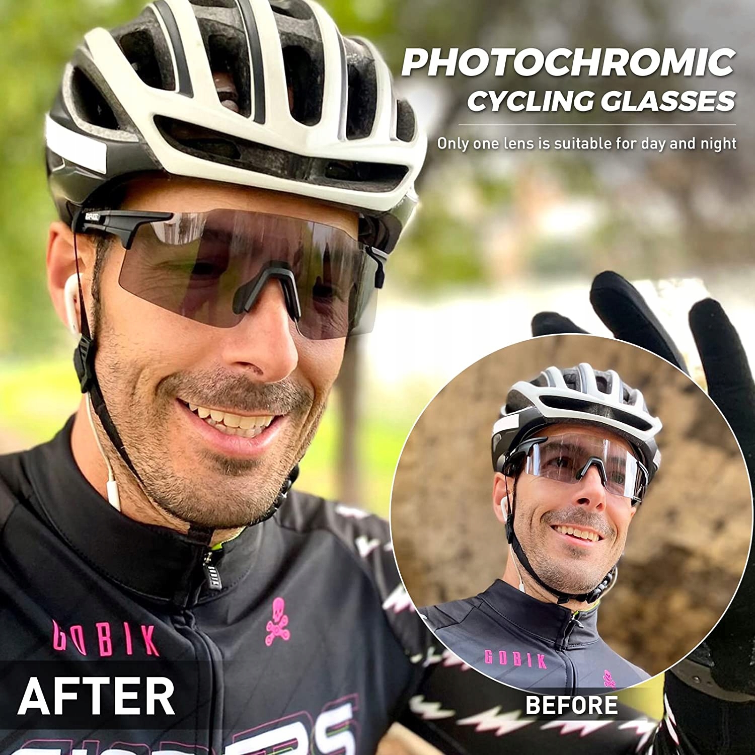 KAPVOE MĘSKIE KOBIET FOTOCHROMOWE OKULARY ROWEROWE MTB Kod producenta PC-KE-X27