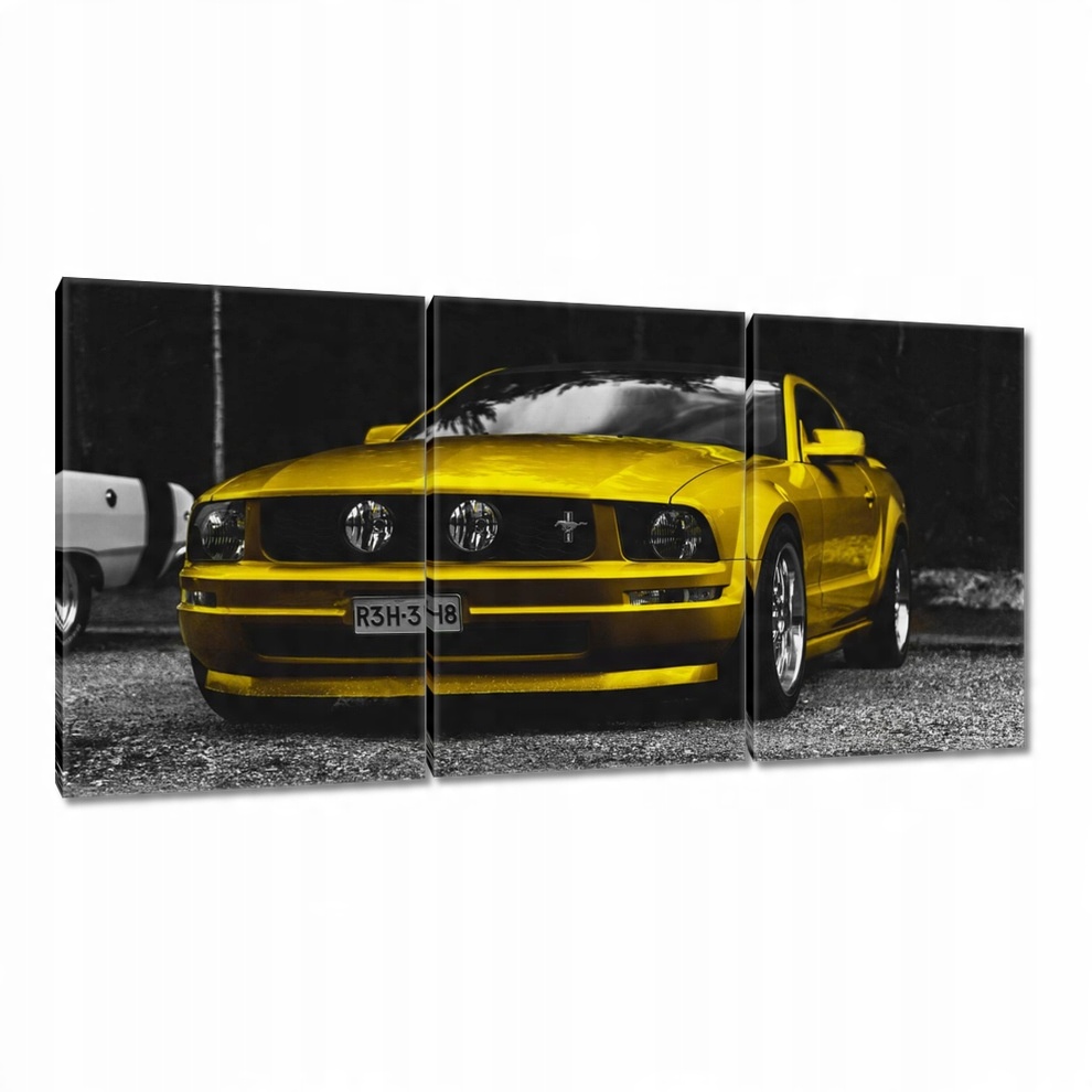 

Obraz 240x120 Żółty Ford Mustang
