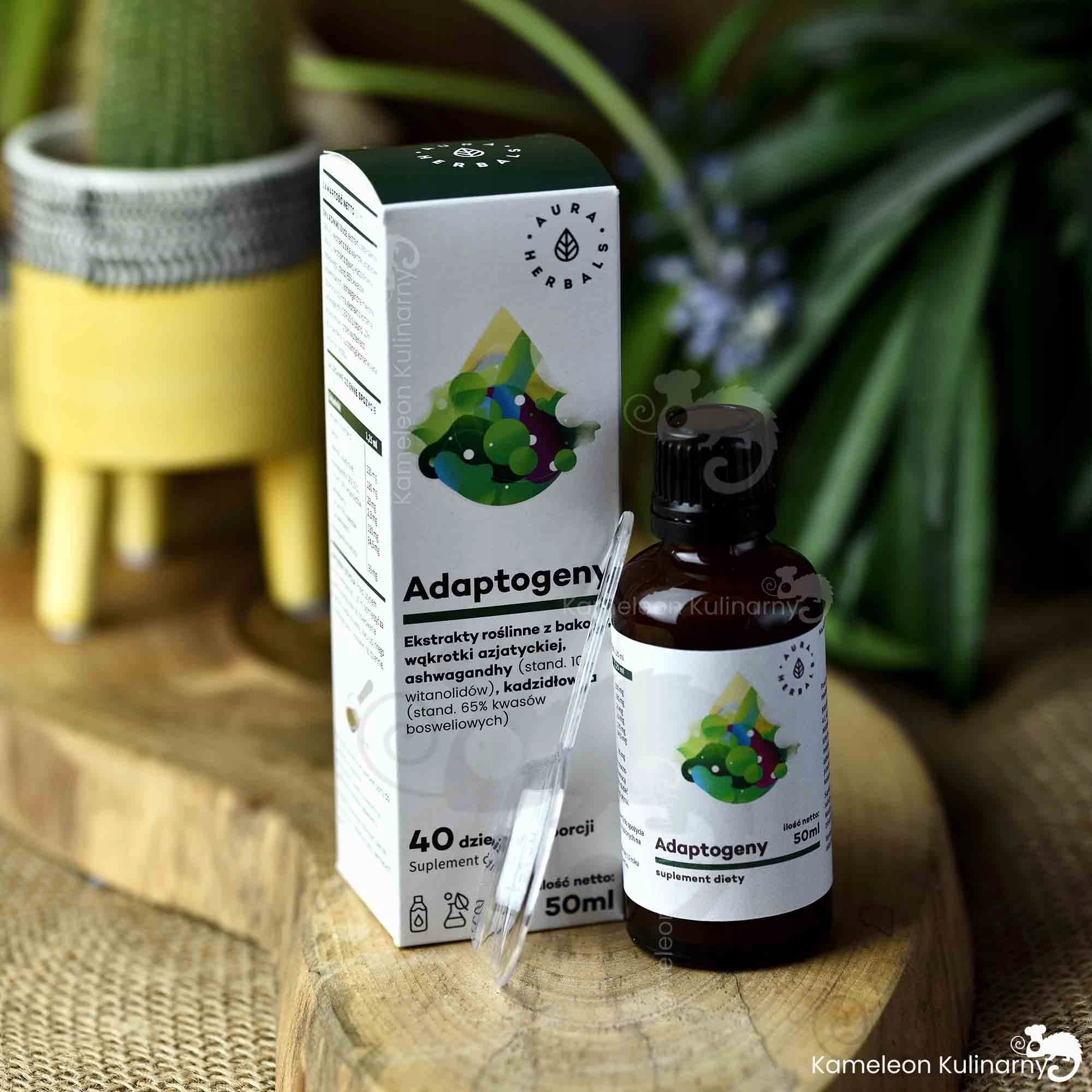 ADAPTOGENY - EKSTRAKTY ROŚLINNE 50ml Aura Herbals Producent Aura Herbals