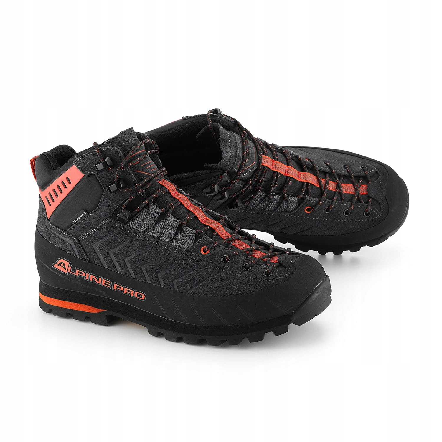 Buty wysokie trekkingowe wodoodporne Alpine Pro None k.szary r.37