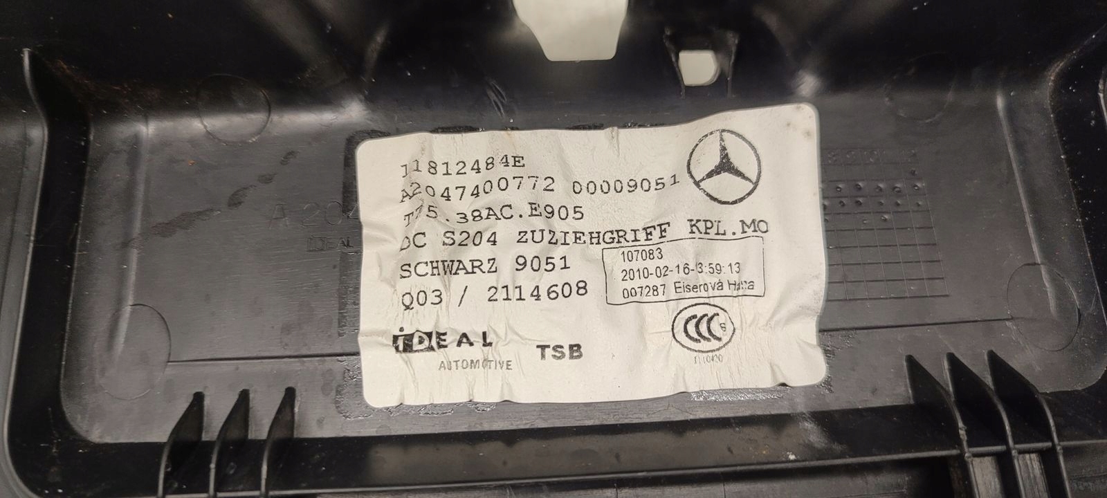cover bonnet boot Mercedes W204