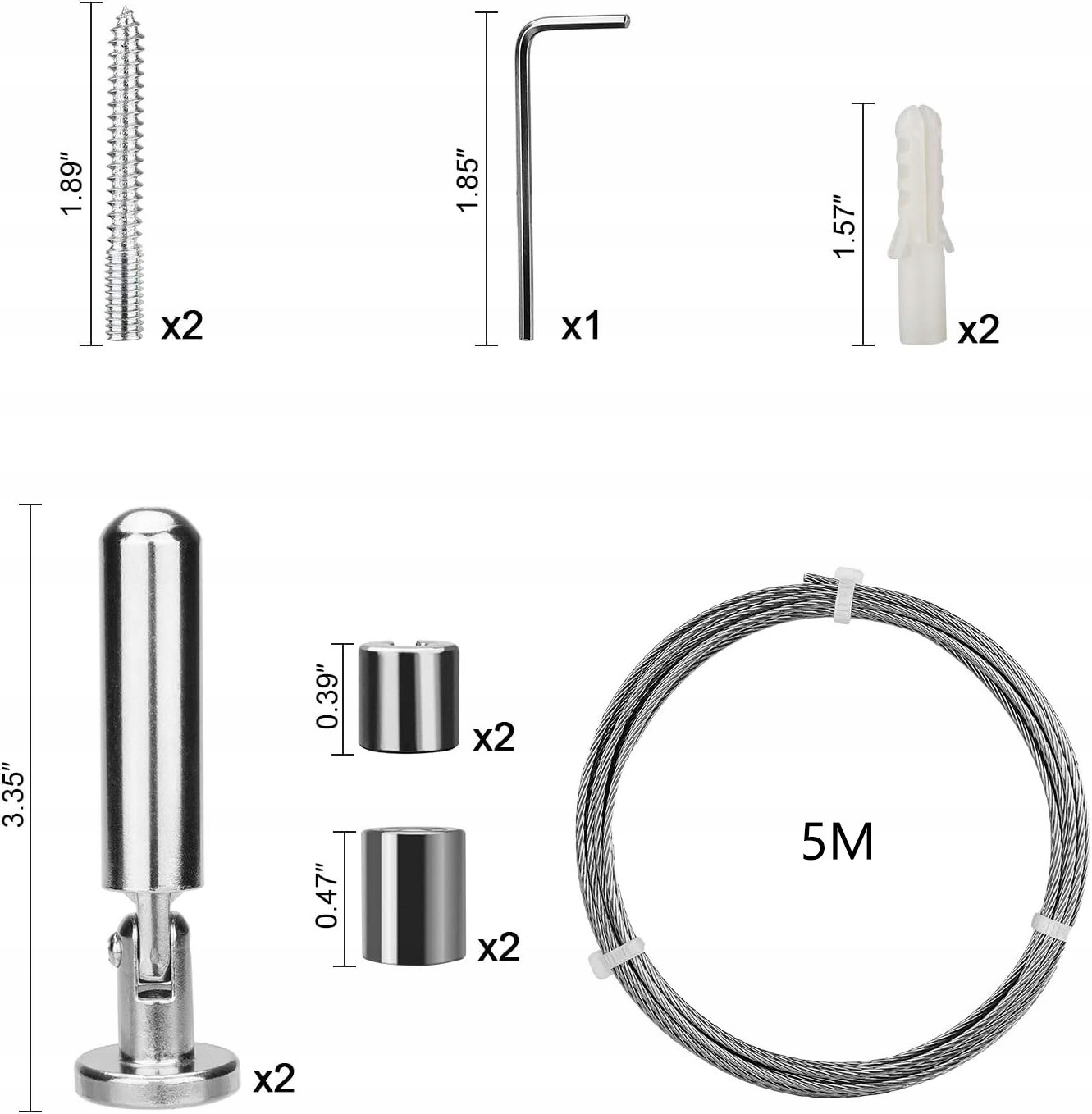 5 M LINEK STALOWYCH ZE STALI NIERDZEWNEJ, DO ZAWIESZENIA ZDJĘĆ, LINIA UBRAŃ Kod producenta Linka Druciana
