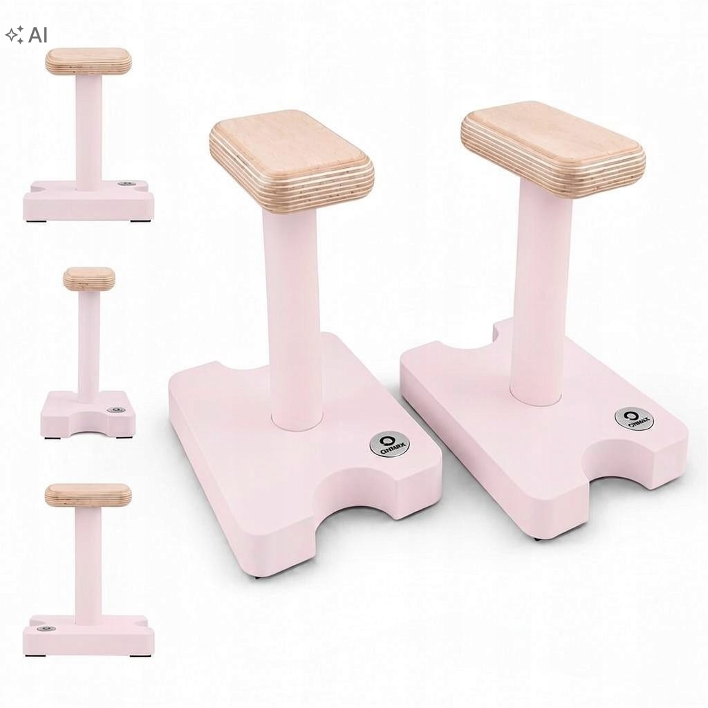 Onmax Handstand – dřevěné vysoké akrobatické stojany Powder Pink
