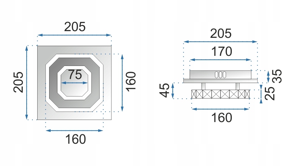 LAMPA SUFITOWA KRYSZTAŁOWA PLAFON GLAMOUR 8W Rodzaj gwintu zintegrowane źródło LED