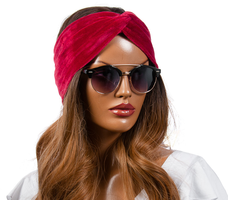 MODNA CIEPŁA OPASKA damska GRUBA WELUROWA KOLORY