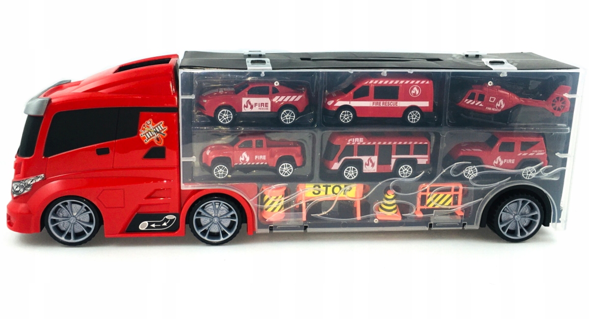 CIĘŻARÓWKA STRAŻ POŻARNA TIR NA RESORAKI WYRZUTNIA Marka Dromader