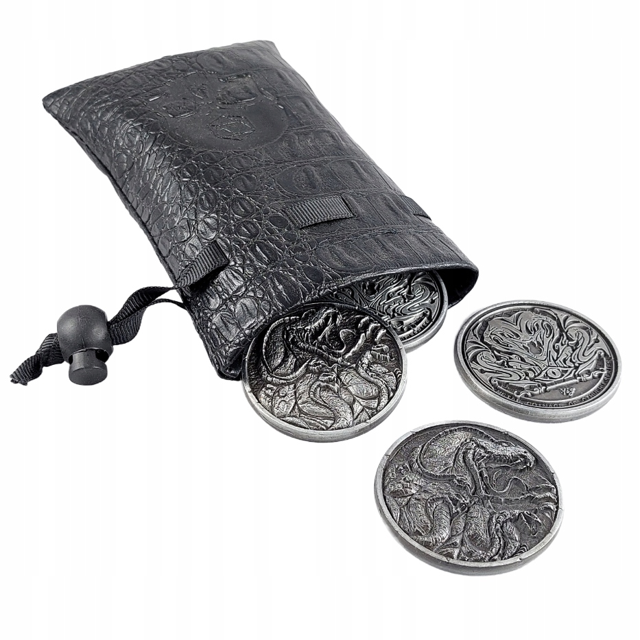 MITOLOGIA CTHULHU - YIG SREBRNA METALOWA MONETA 1 SZT LARP RPG Producent RGFK