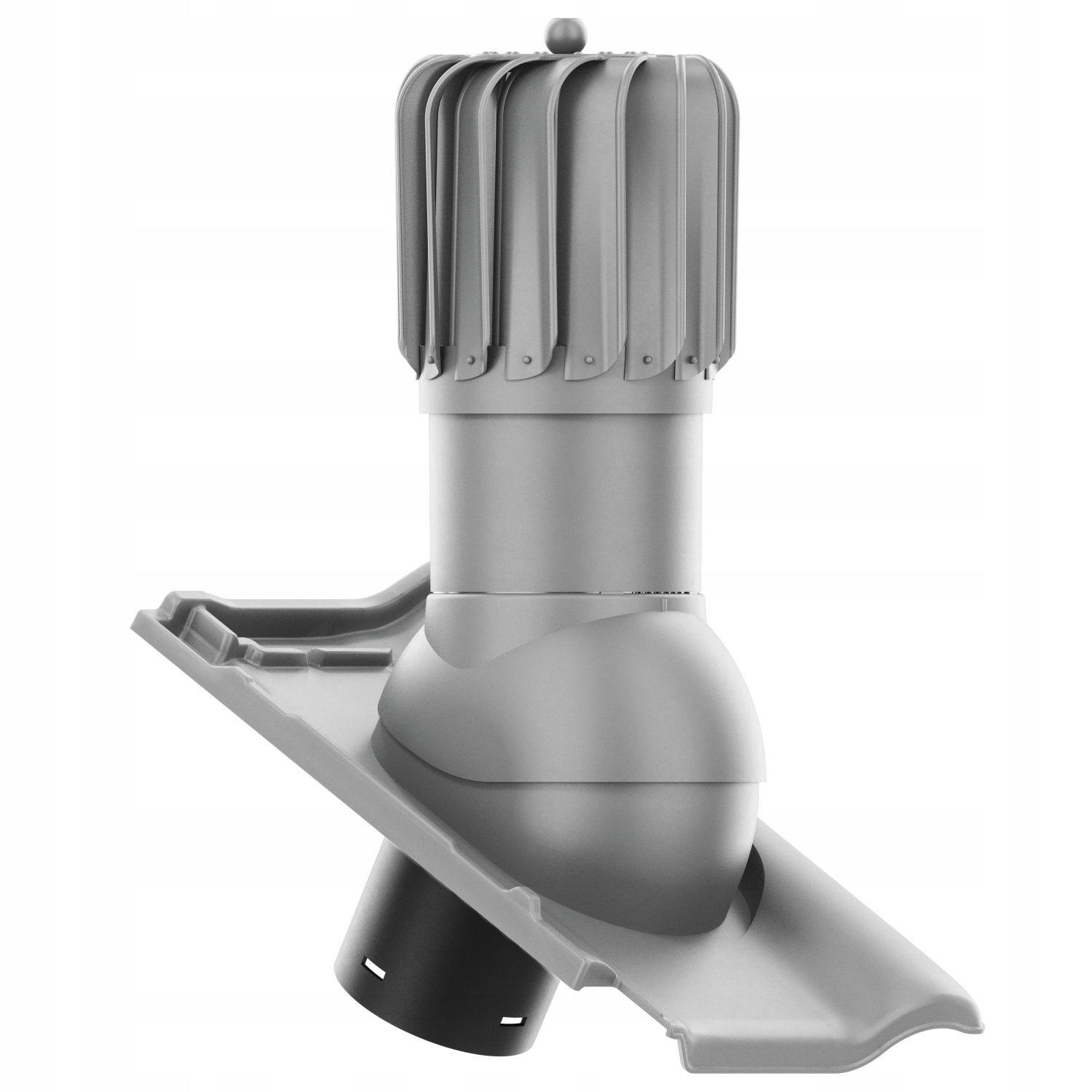 Větrací komín Otočný podlouhlý fi150 Roben Piemont Titan Šedý