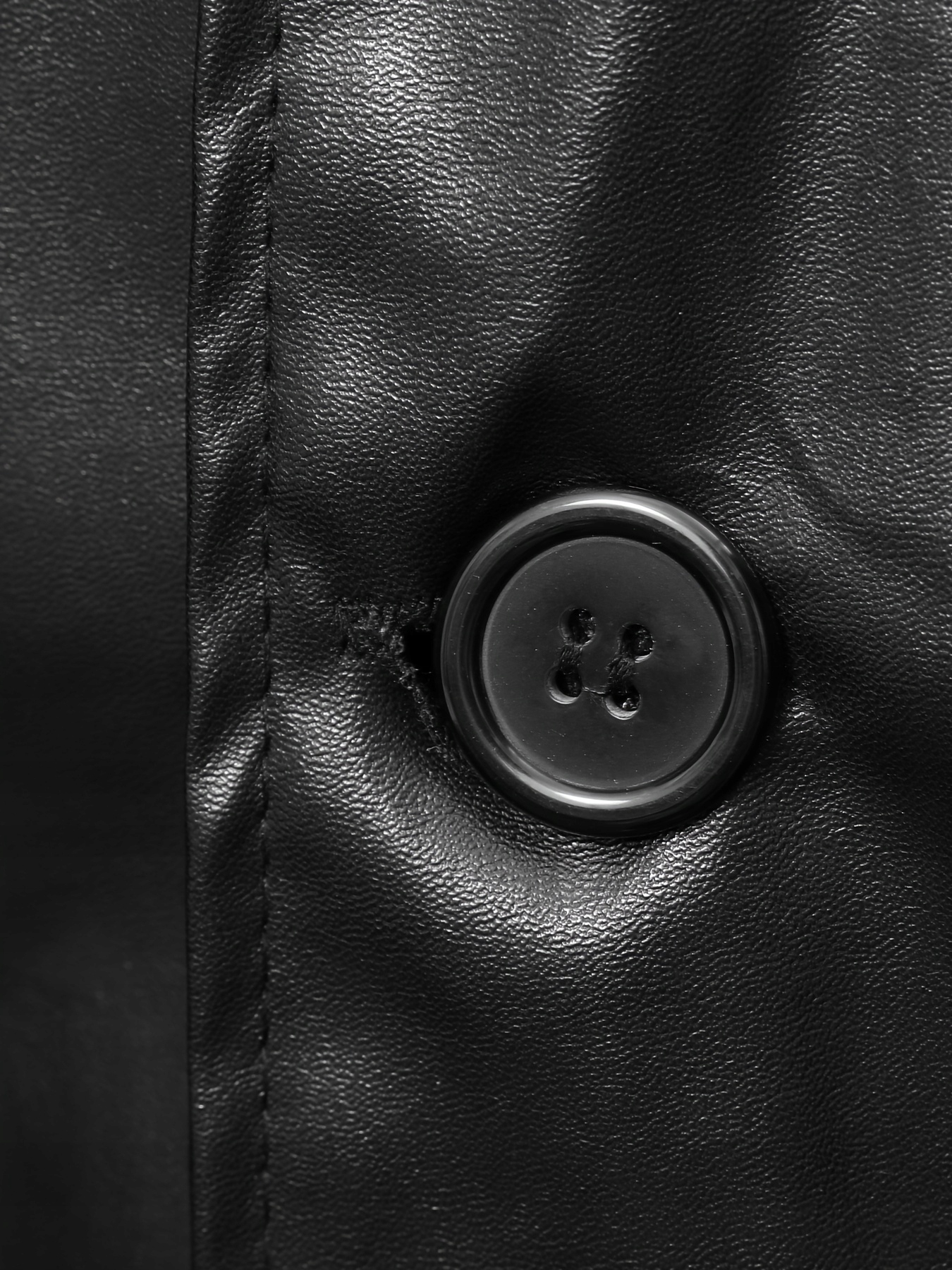 ELEGANCKI DŁUGI MĘSKI PŁASZCZ ZIMOWY JESIENNY SKÓRZANY Materiał dominujący poliester