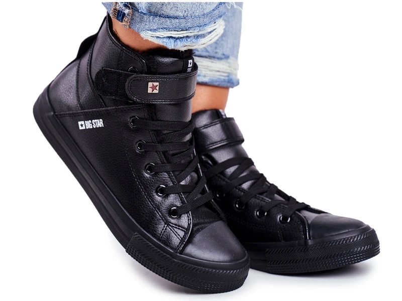 Ocieplane Trampki Big Star V274542F Czarne 39