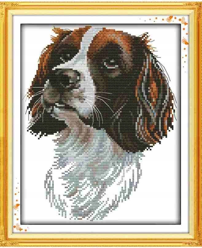 Kanva s potiskem vyšívací sada (kanva,mulina)