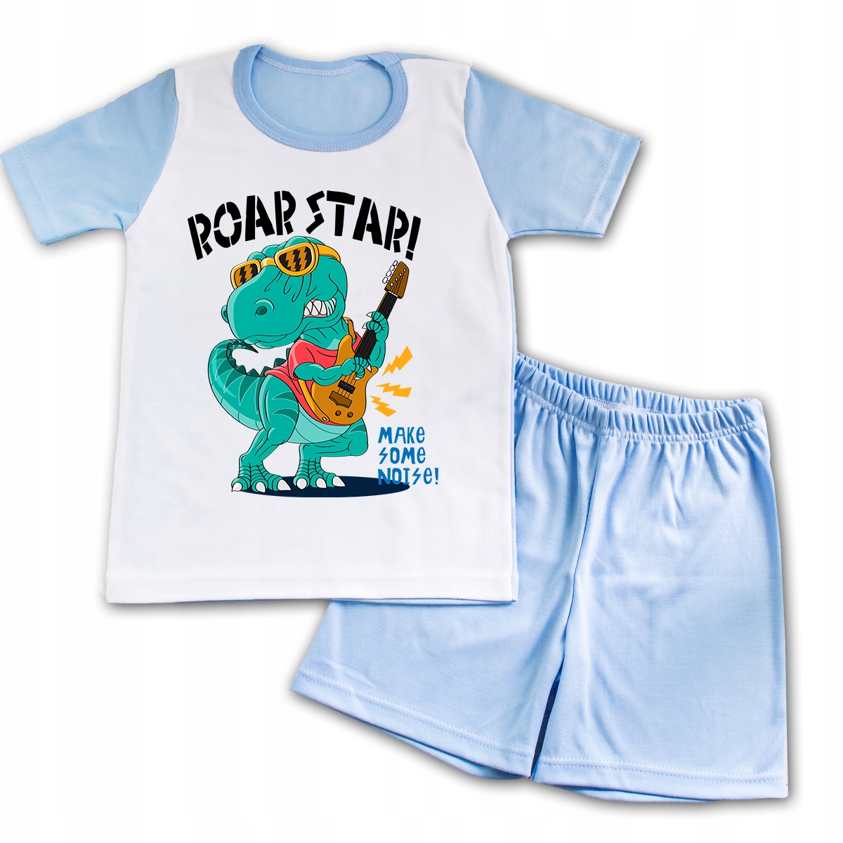 

Piżama Do Przedszkola Nieb 116 Dinozaur Dino 02