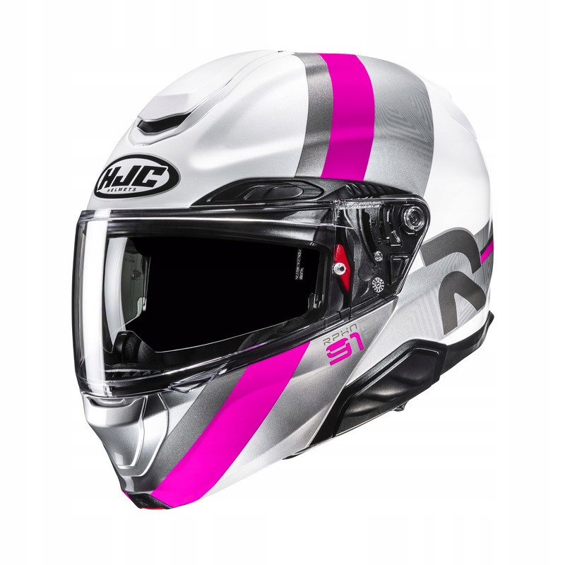 Motocyklová prilba Hjc RPHA91 Fensh White Pink S