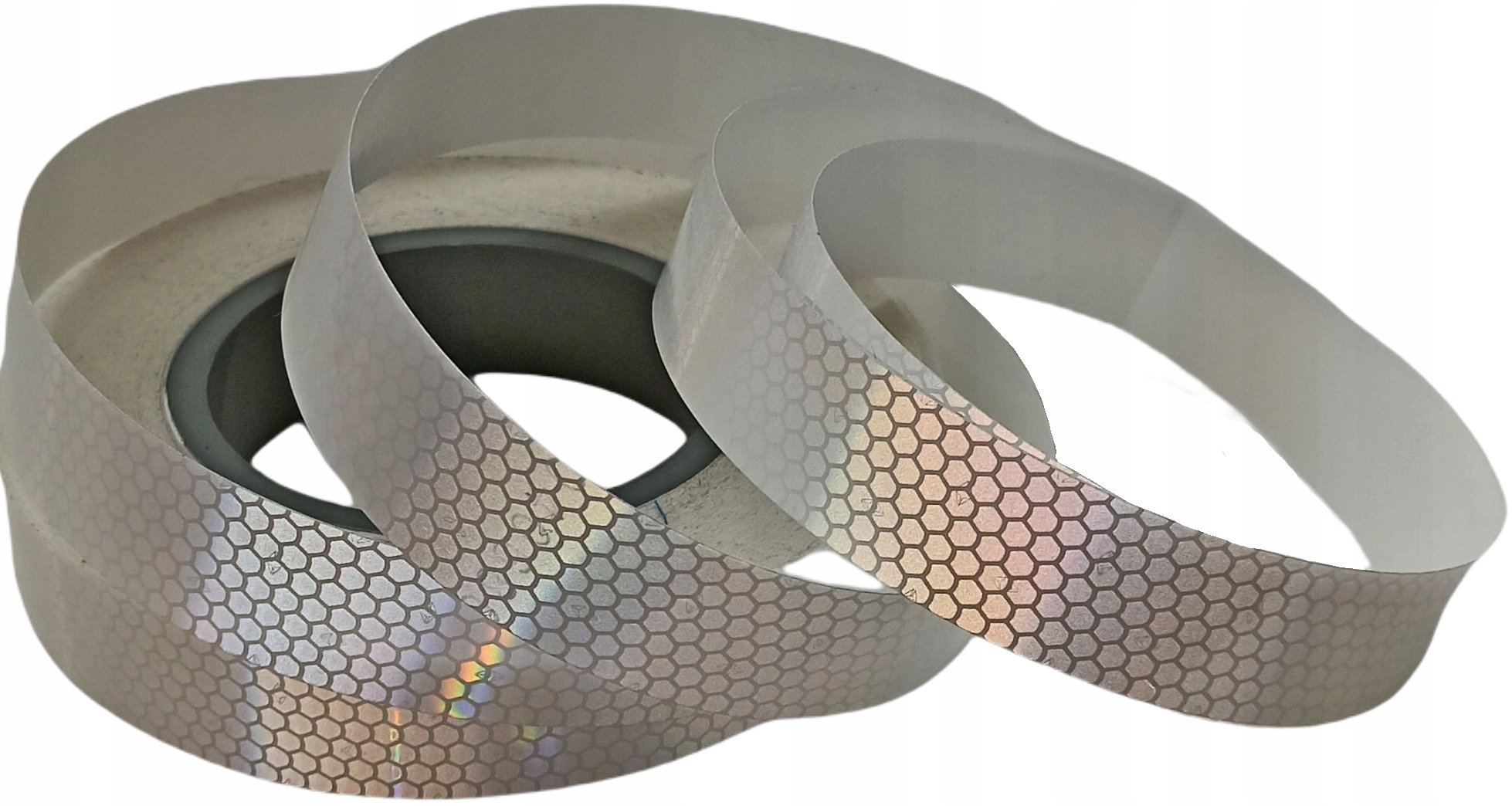 TAŚMA ODBLASKOWA PRZYKLEJANA NAKLEJKA BIAŁA 2,5 cm Marka Oralite