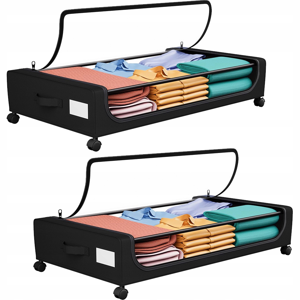 Organizér Pod Postel 78,5X44 CM Pro Uložení Ložního Prádla Se Zámkem, 2 Ks