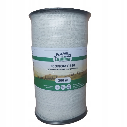 

Taśma Lewmik Eco S40 40mm 200m biała Pastuch