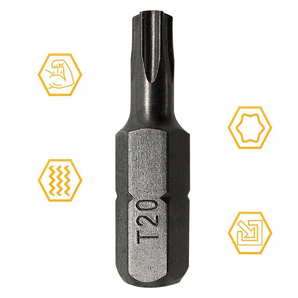 BIT KOŃCÓWKA DO WKRĘTAREK TX20 25mm GWIAZDKOWY TORX COBIT 1szt Liczba elementów pojedyncze