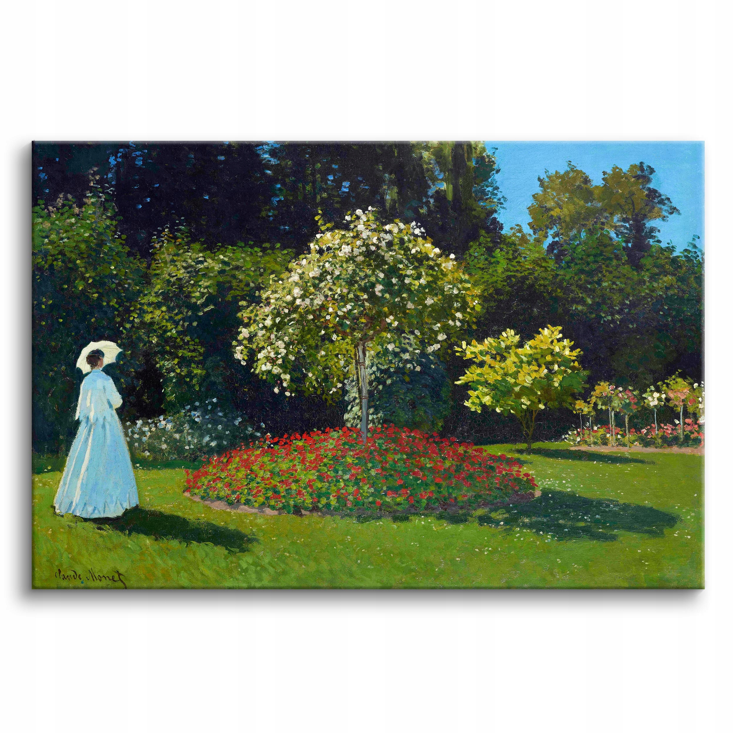 Obraz na plátně Dáma v zahradě Reprodukce krajiny Claude Monet 80x120