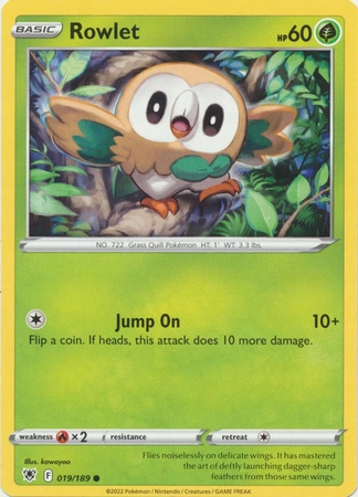 Rowlet 019/189 Common Pokemon