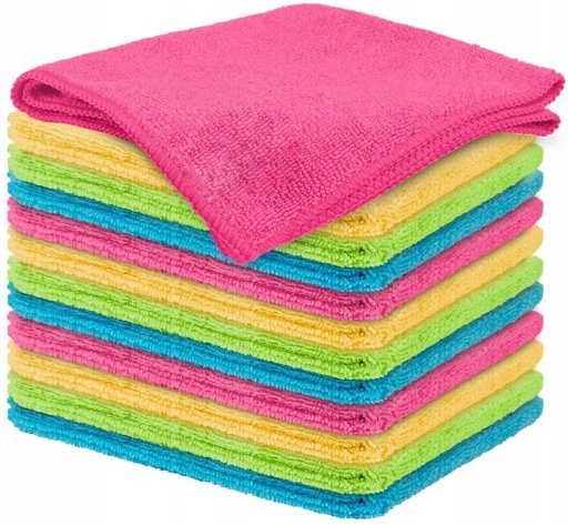 10x MIĘKKA ŚCIERKA ŚCIERECZKA Z MIKROFIBRY 30x30cm DO SZYB JAKOŚĆ 220g/m2