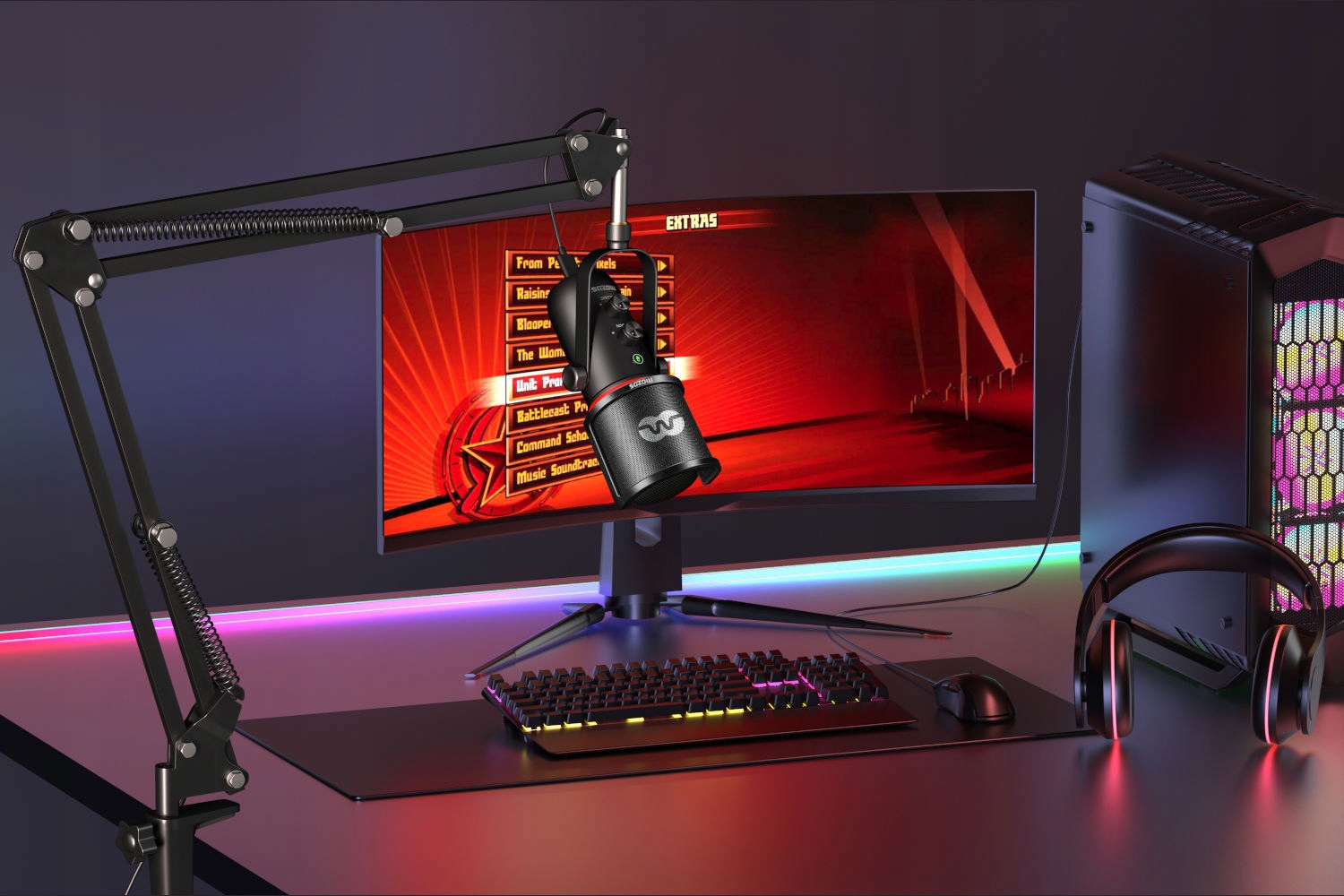 MOZOS MKIT-GX mikrofon do komputera USB gamingowy pojemnościowy zestaw Kod producenta MKIT-GX