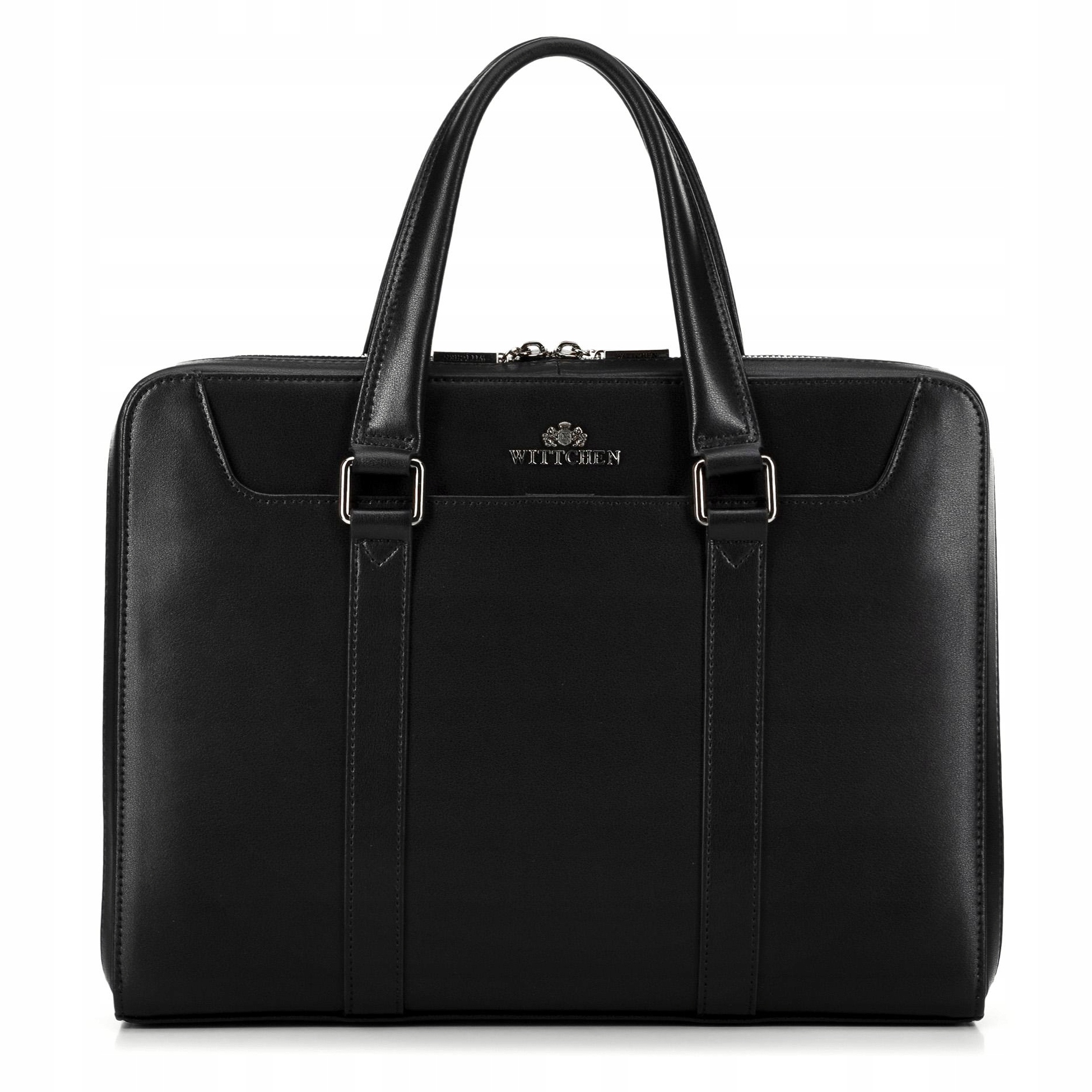 Torebka Wittchen 99-4E-610-G1 Czarna Damska Shopper Laptop Skóra Naturalna