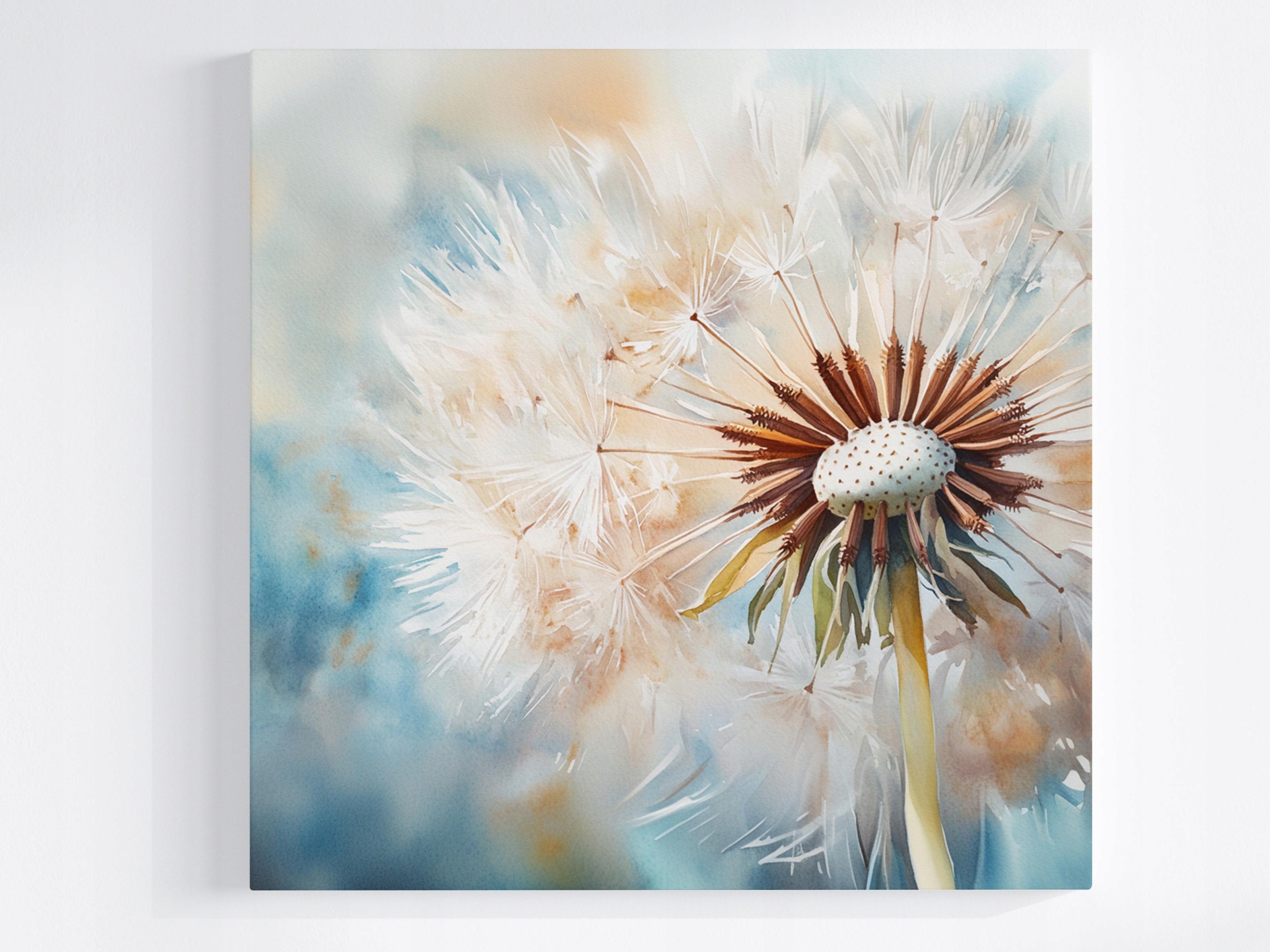 Obraz Na Plátně Canvas Pampeliška Pampeliška Květ Makro Příroda Zeleň 60x60