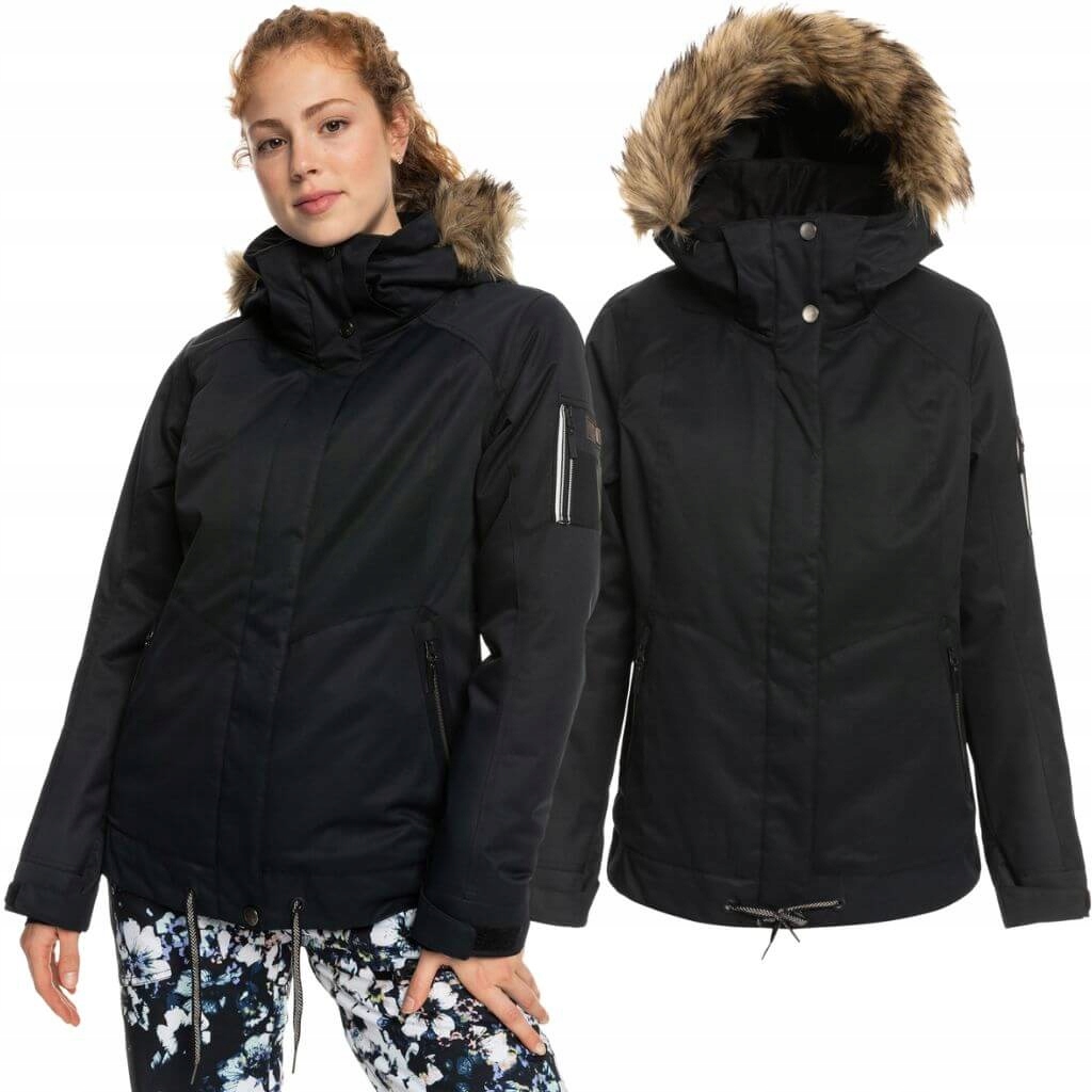 Roxy Dámská teplá sportovní zimní nepromokavá zateplená bunda černá M