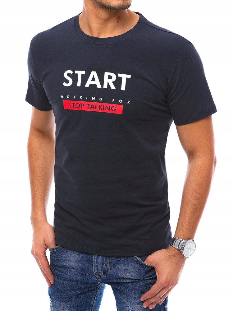 

Męska Koszulka T-shirt Z Nadrukiem roz. XXL