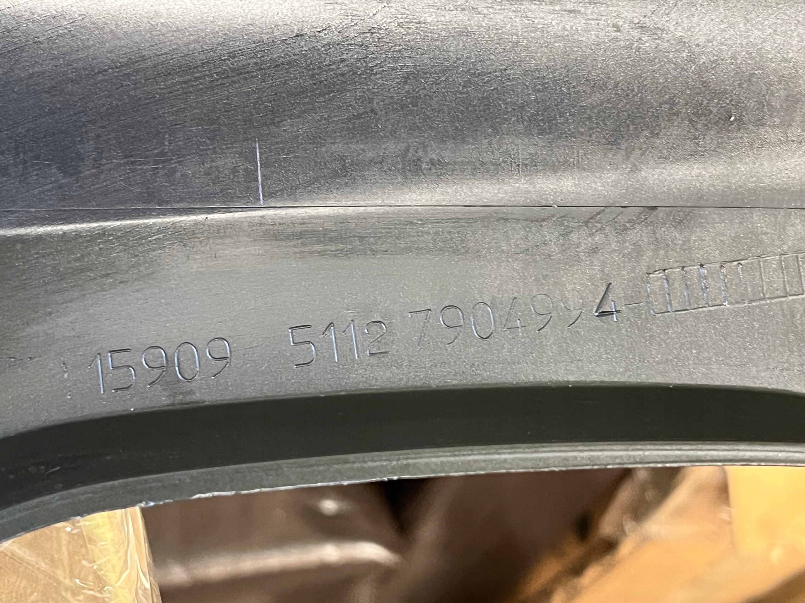 BMW F10/F11M-PAKIET diffusore Paraurti posteriore nero