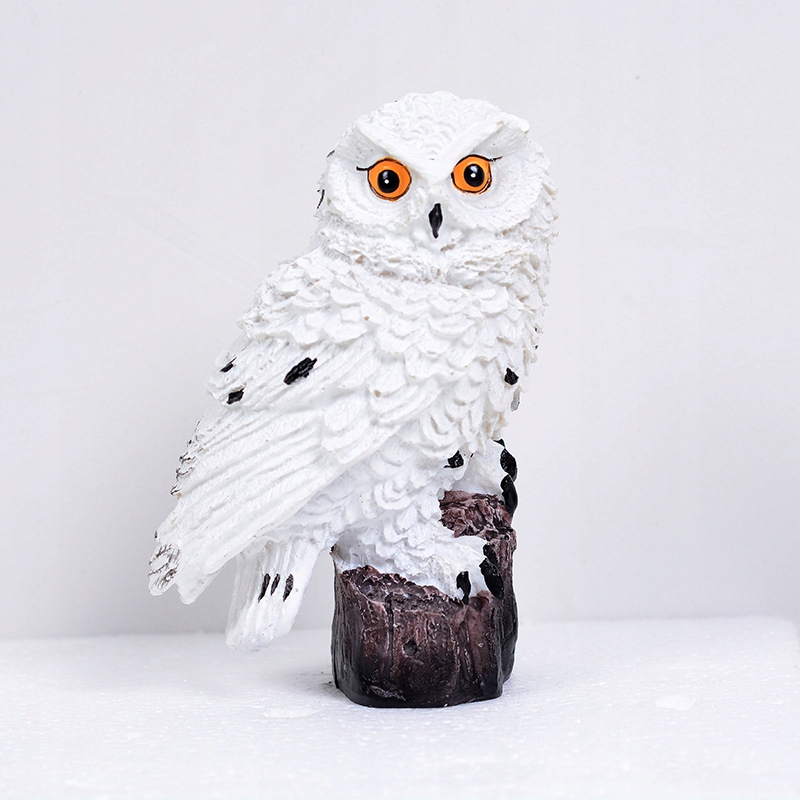 LAMPA SOWA SOLARNA LED WBIJANA OZDOBNA BIAŁA Marka DDK