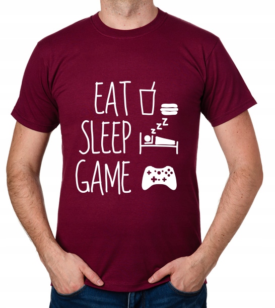 

koszulka Eat Sleep Game prezent
