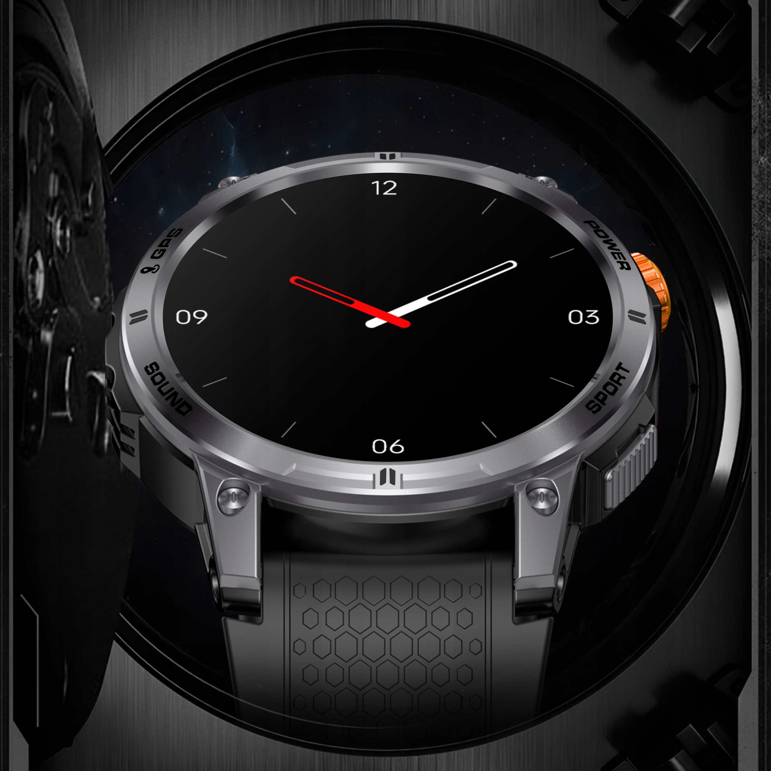 SMARTWATCH ZEGAREK MĘSKI SPORTOWY GPS WODOSZCZELNY ROZMOWY SPORT ZDROWIE Model inny