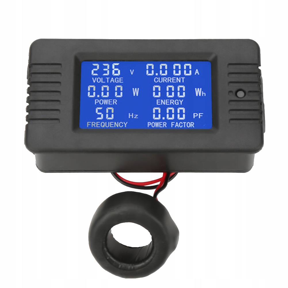 Měřič Voltmetr Ampérmetr Wattmetr 80-260VAC 100A 22000W