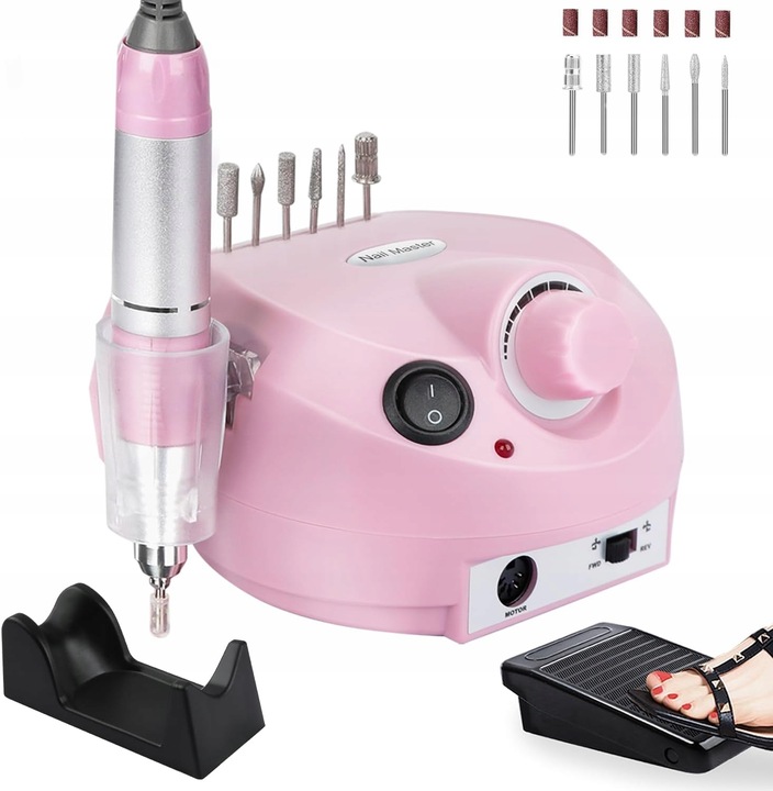 Bruska Na Nehty Silná Profesionální Manikúra Pedikúra 65W Frézy Sada